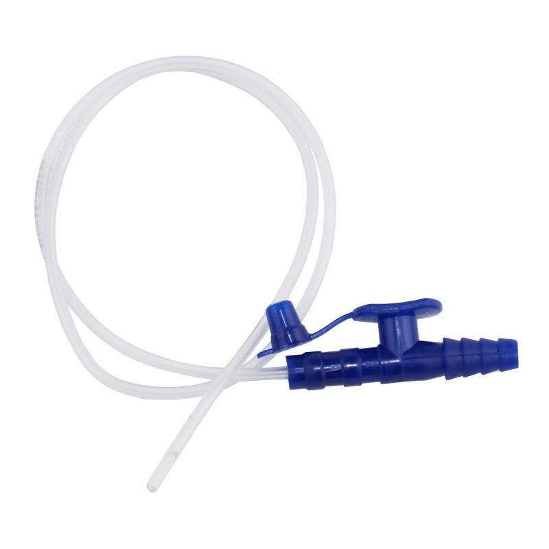 Disposable Silicone Coated Catheter whit Cap-cone Connector Medical Sputum Tube