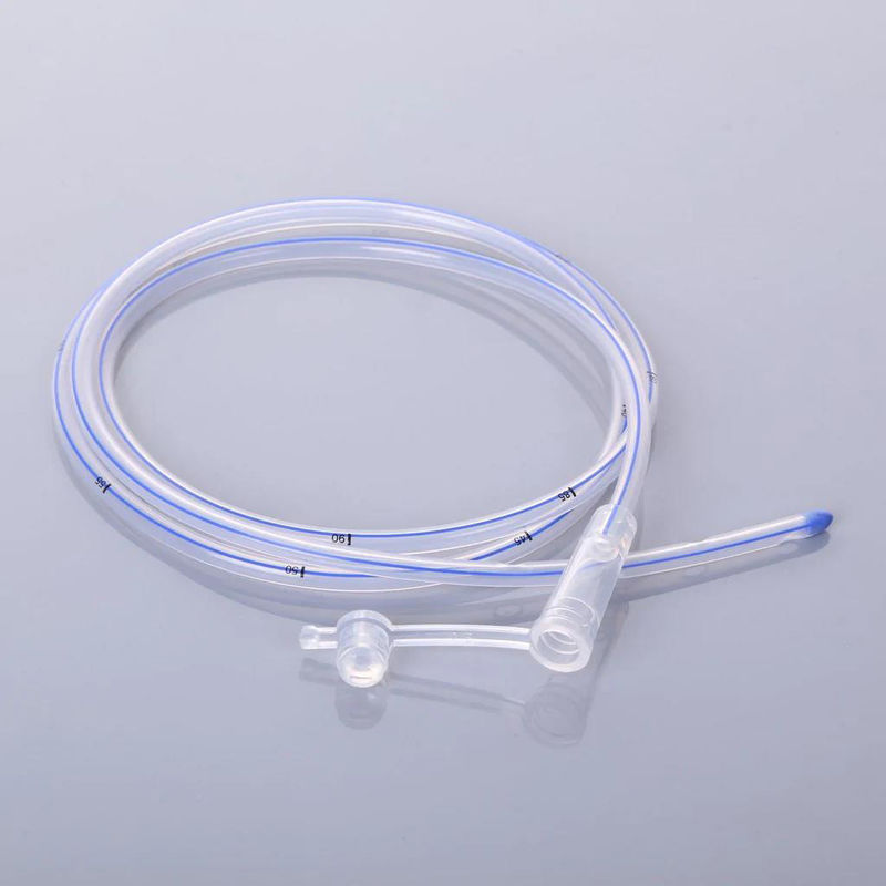 100% Medical Grade Silicone Stomach Tube With Different Length And Cap-con Connector
